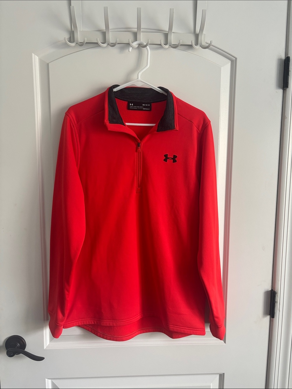 Under Armour ColdGear 1/4 Zip Pullover Men's Large Fleece Lined Athletic Top